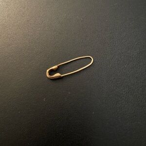 Loren Stewart 14K Gold Mini Safety Pin Earring